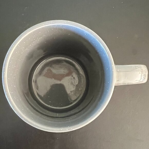 DESIGN PAC Dipped Glossy Gray Glazed and Unglazed Earthenware Coffee Tea Mug - Picture 6 of 9